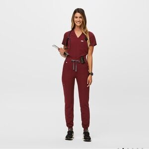 Figs scrub set in burgundy 3xl tall!